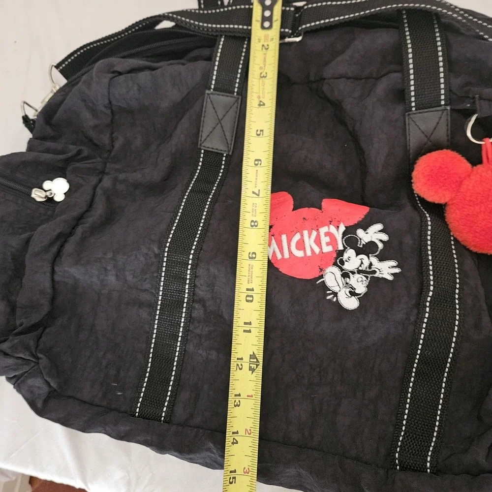 Disney Mickey Mouse Unlimited Vintage 90s Black Duffle Bag